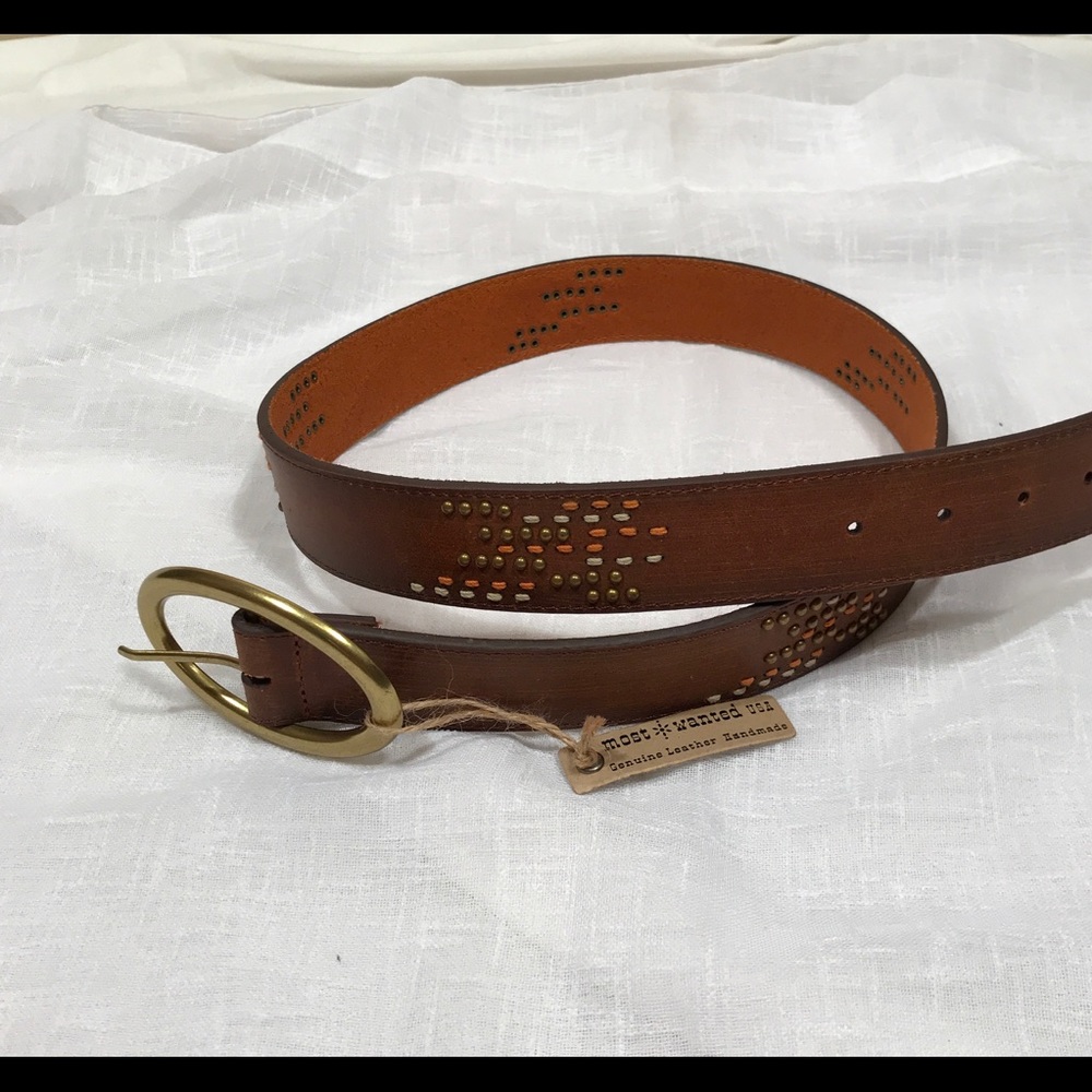 Most Wanted USA Leather Belt